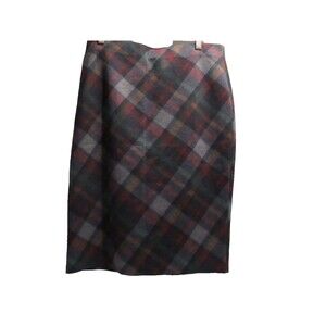 New York Clothing Co. Women's Plaid Pencil Skirt – Size M – Pre-Owned